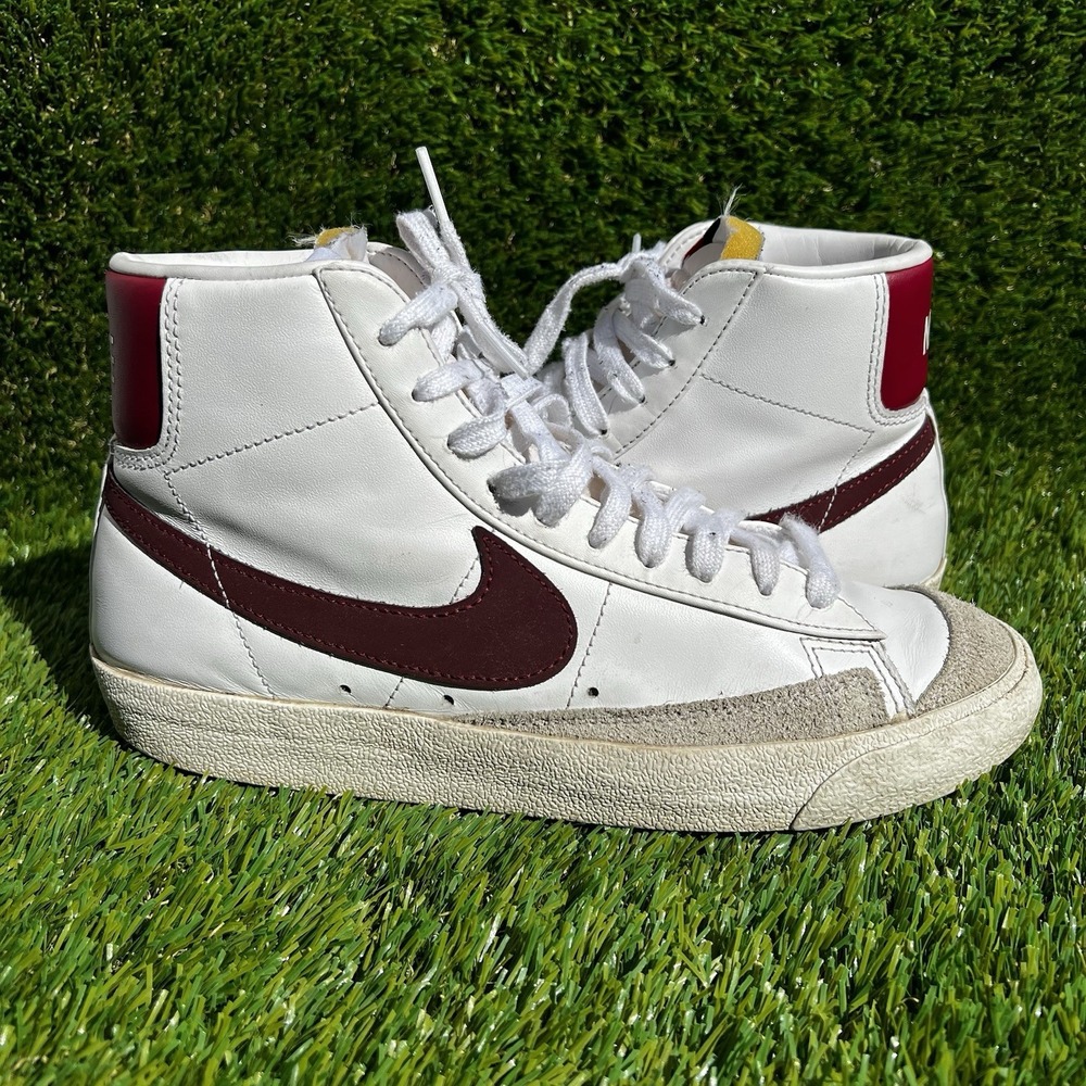 Nike Shoes Men Size 8 Blazer '77 Vintage Mid White Team Red BQ6806-111